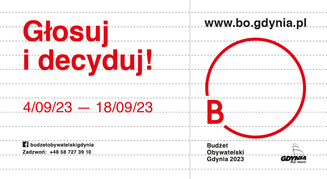 Głosuj i decyduj, Budżet Obywatelski Gdynia 2023